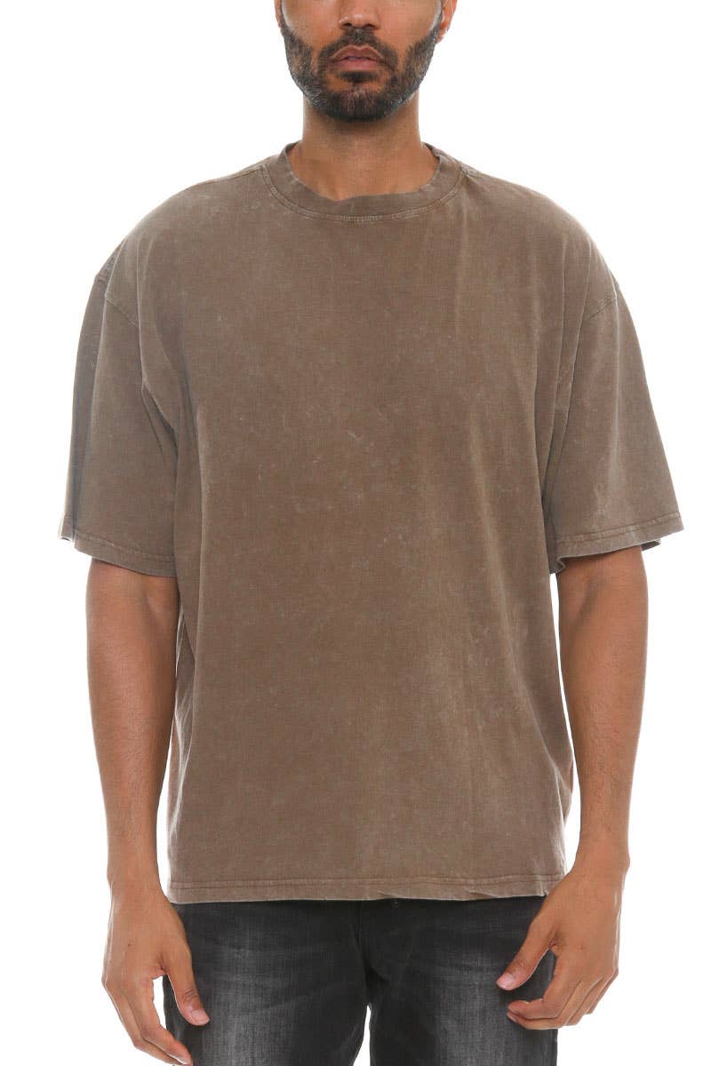 Drop Shoulder Tee ~ Brown