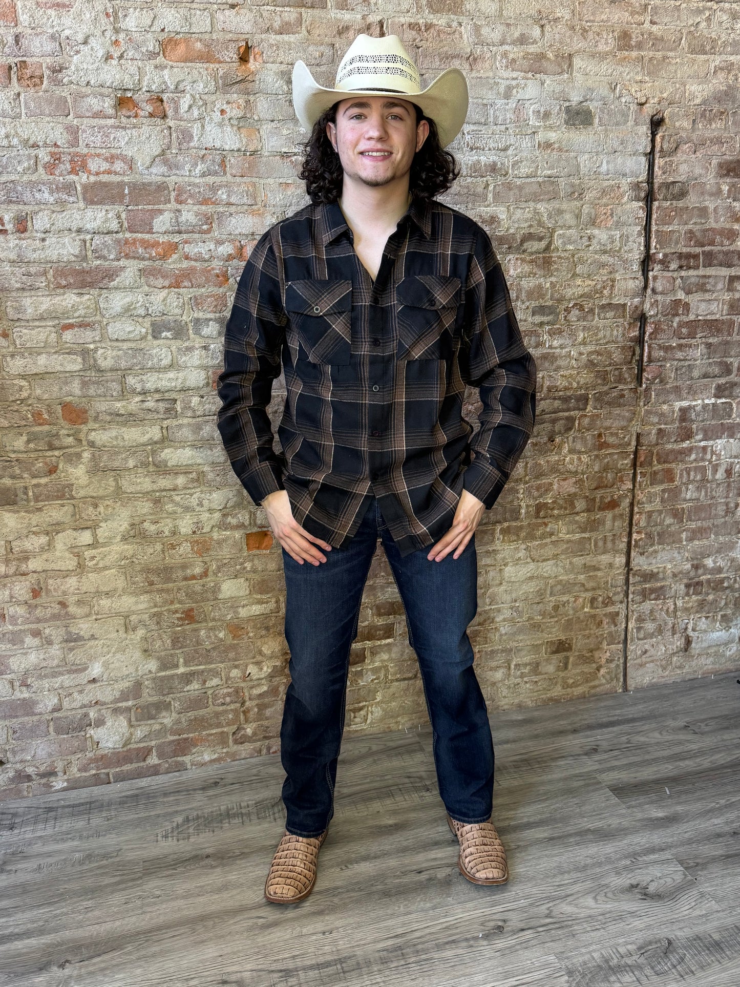 Flannel Long Sleeve - Brown