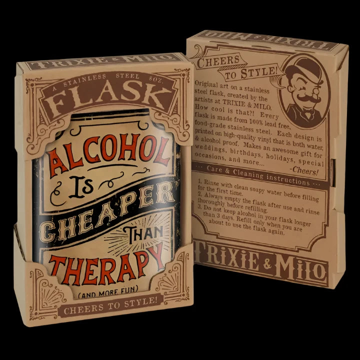 Cheaper Than Therapy Flask