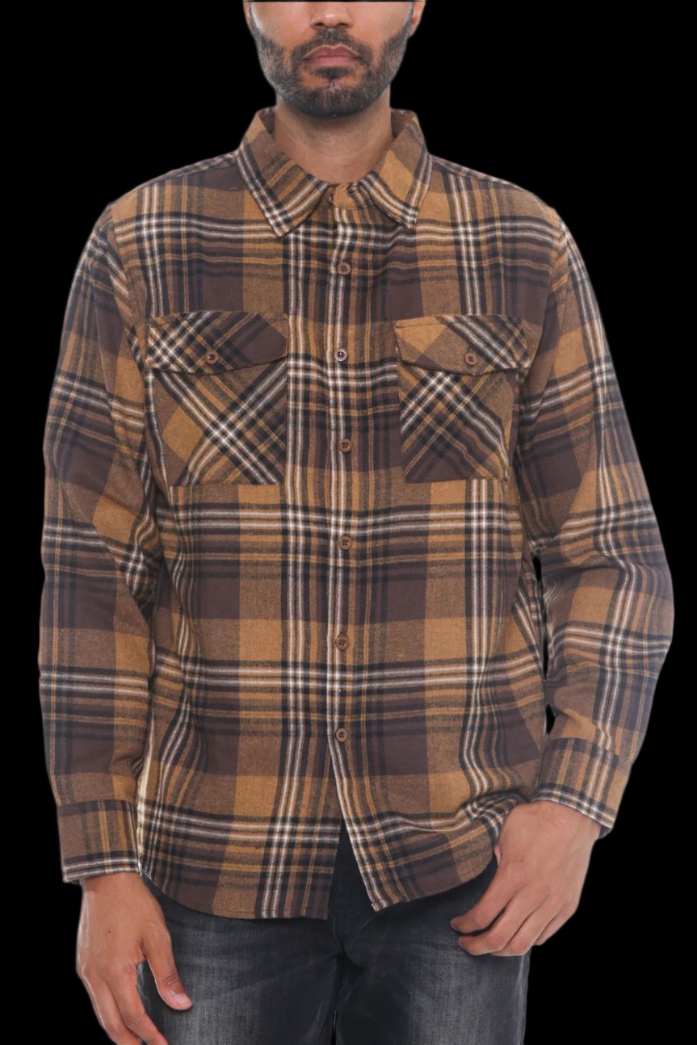 Flannel Long Sleeve - Camel