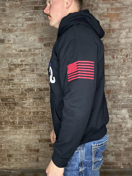 "Support Those Who Serve" Hoodie - Black