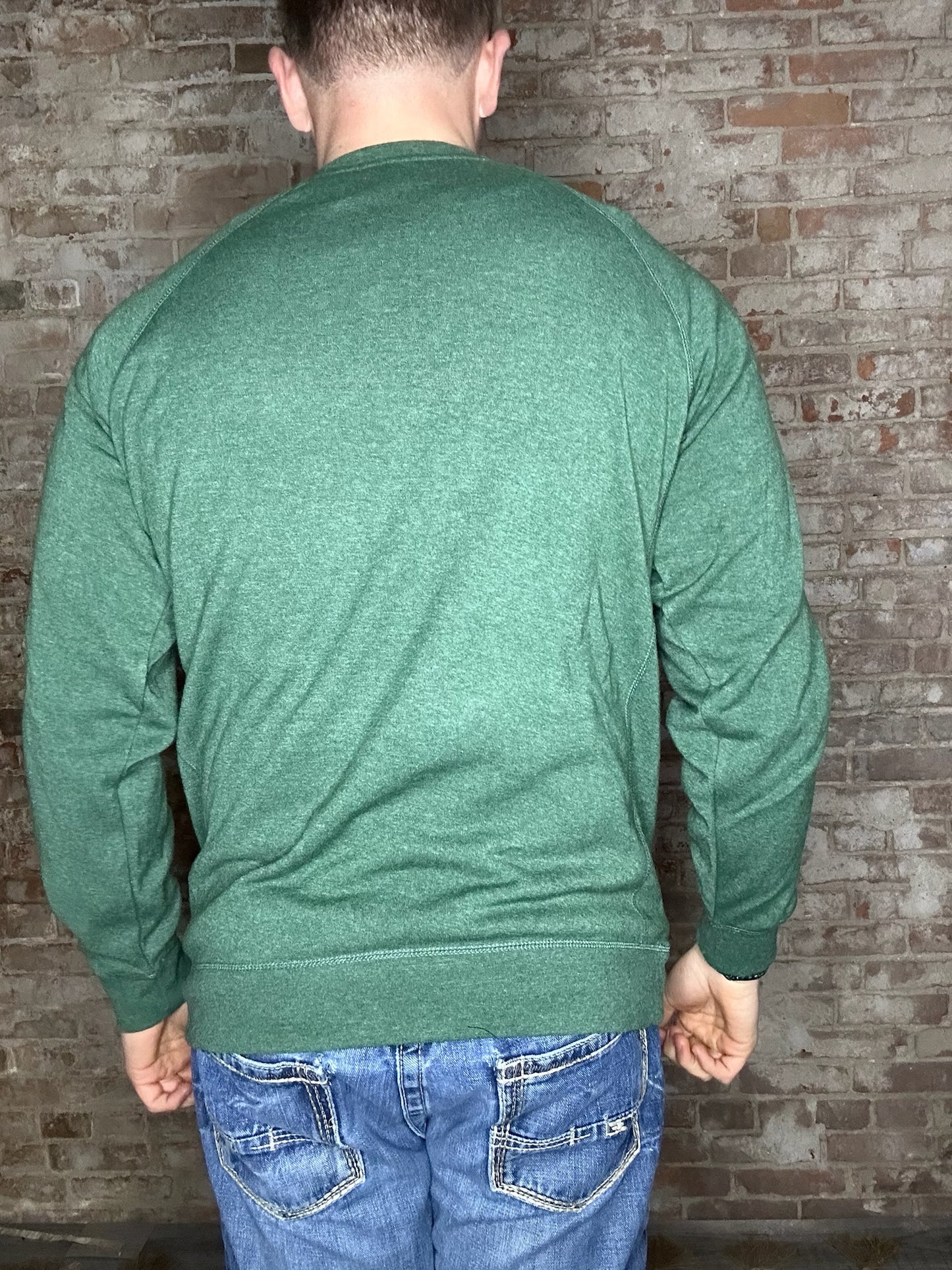 Farming Crew Graphic Crewneck~ Green