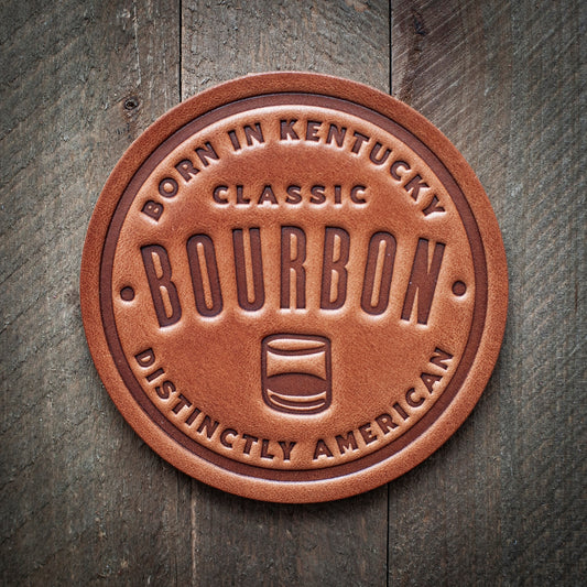 Leather Coaster - Classic Bourbon