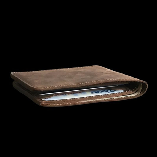 Leather Bifold Wallet - Brown