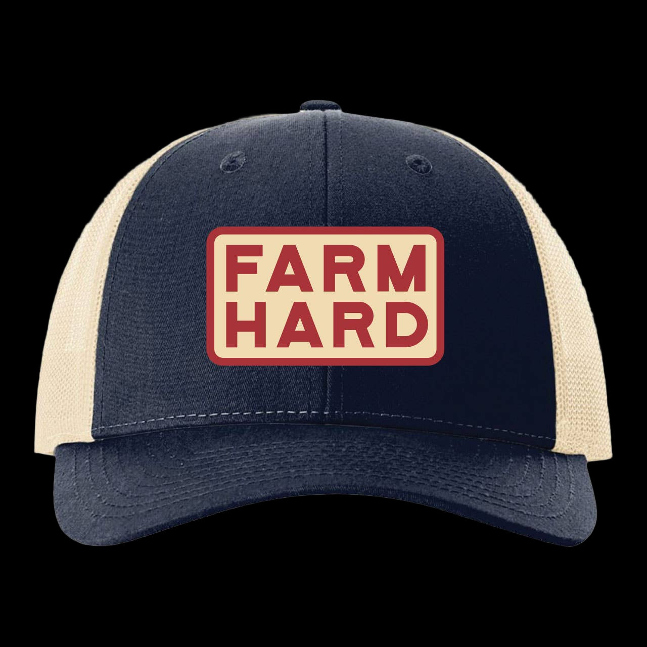 Navy Farm Hard Patch Cap