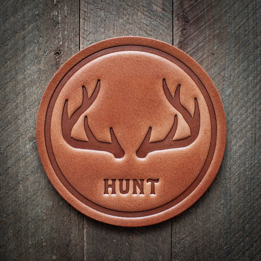 Leather Coaster - Hunt
