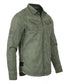 Olive Green Vintage Wash Rugged Button Up Shirt