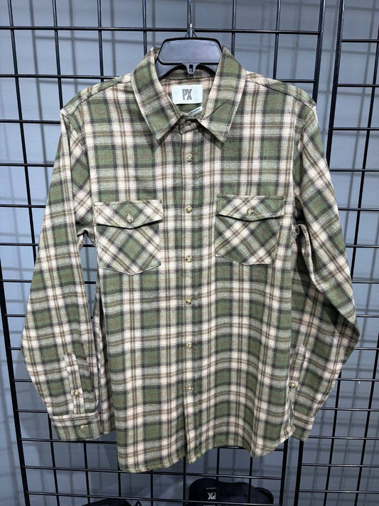 Adrian Flannel Shirt ~ Olive
