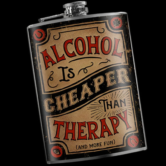 Cheaper Than Therapy Flask