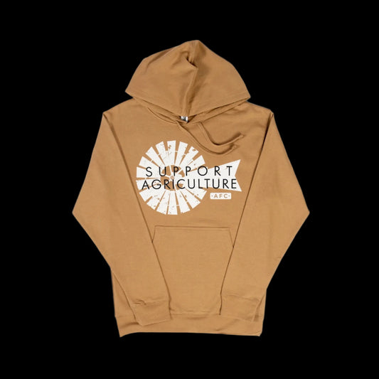 Support Agriculture Tan Hoodie